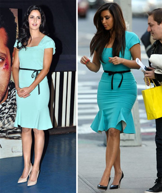 Katrina Kaif Kim Kardashian same dress