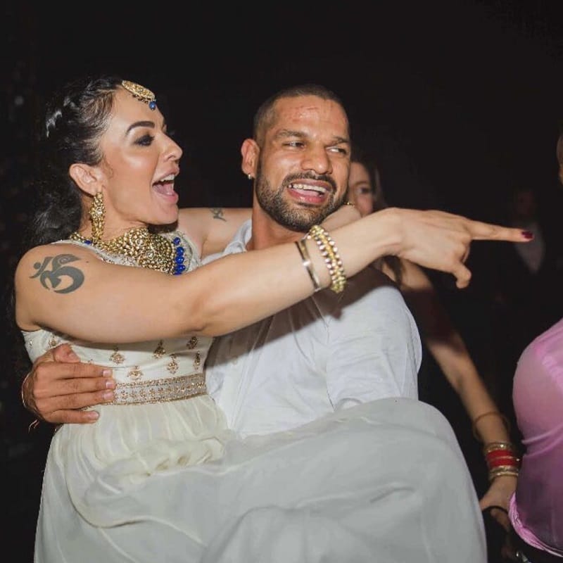 Shikhar Dhawan and wife Aesha