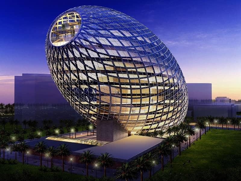 glass buildings in india