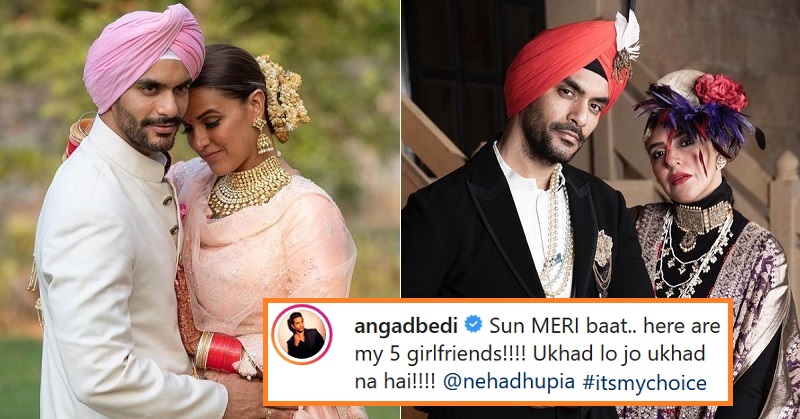 Angad Bedi support Neha Dhupia