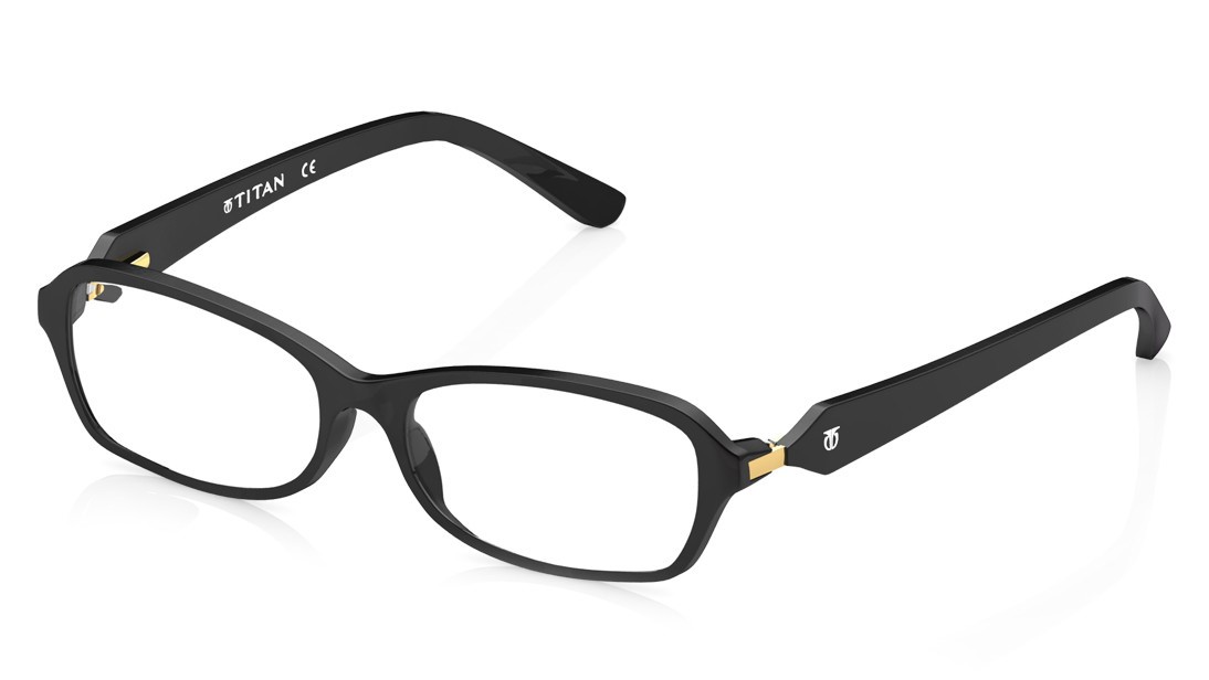 Black Rectangle Rimmed Eyeglasses