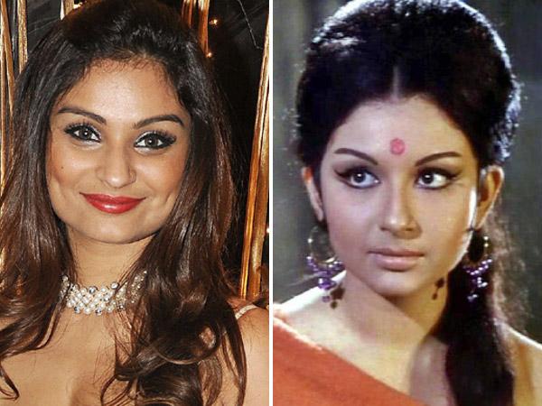 Dimpy Ganguly and Sharmila Tagore same look
