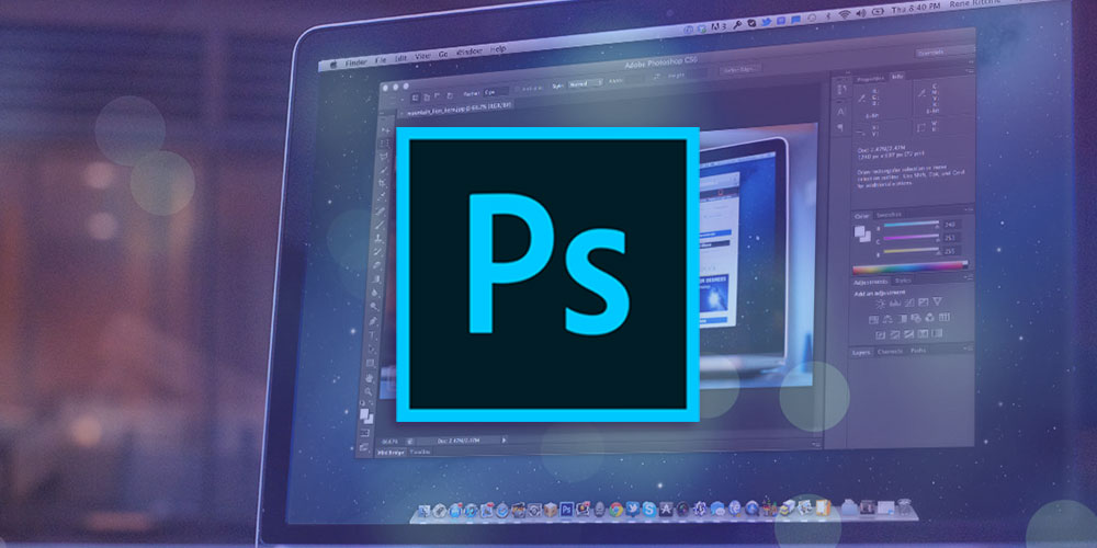 Photoshop product name image editing