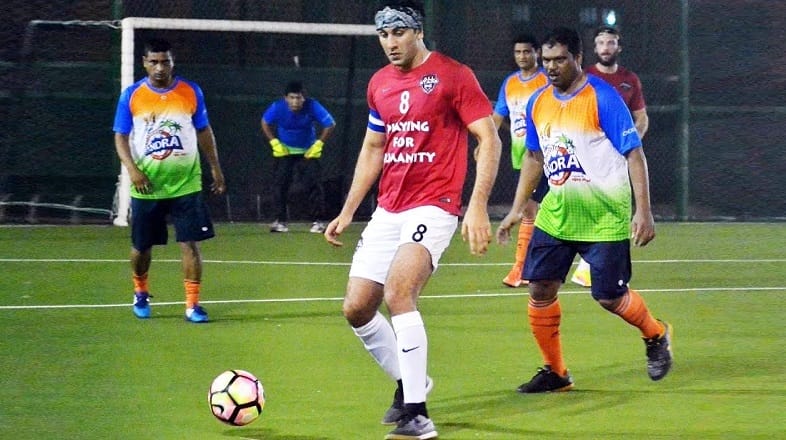 Ranbir Kapoor Playing Football
