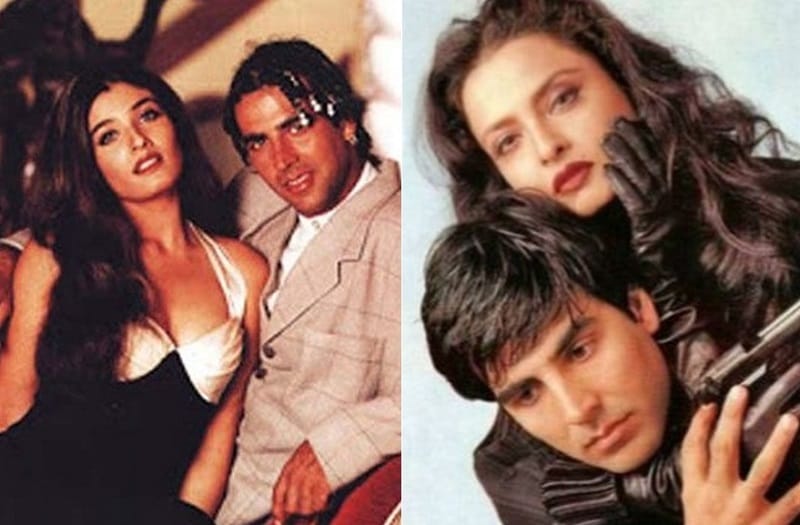 Raveena Tandon Akshay Kumar Rekha