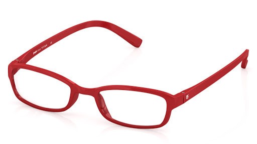 Red Rectangle Rimmed Eyeglasses