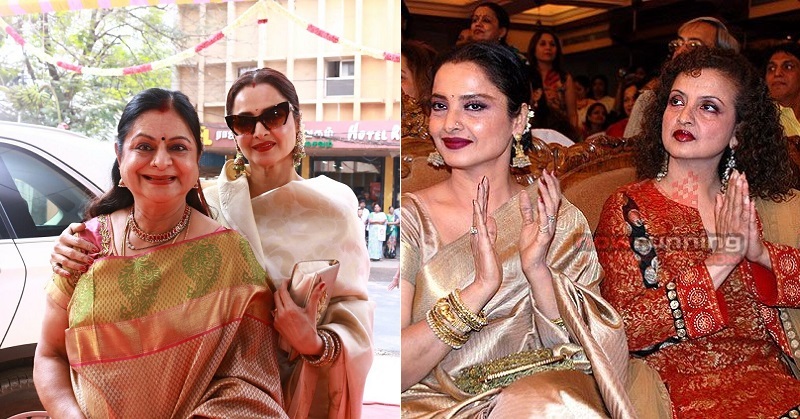 Rekha with 6 sisters