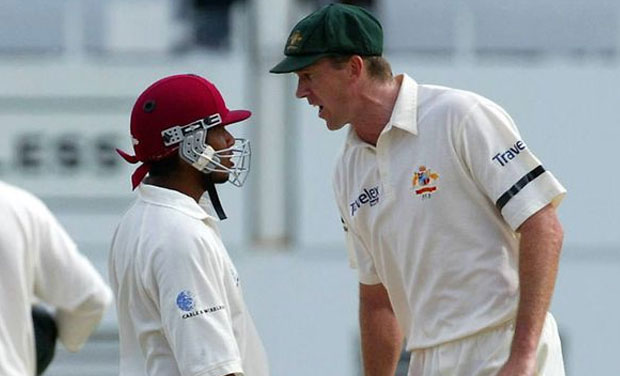 Top Cricket Sledging- Glenn McGrath and Ramnaresh Sarwan