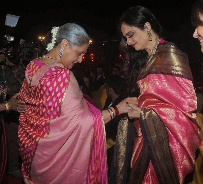 bollywood actress catfight Rekha and Jaya Bachchan