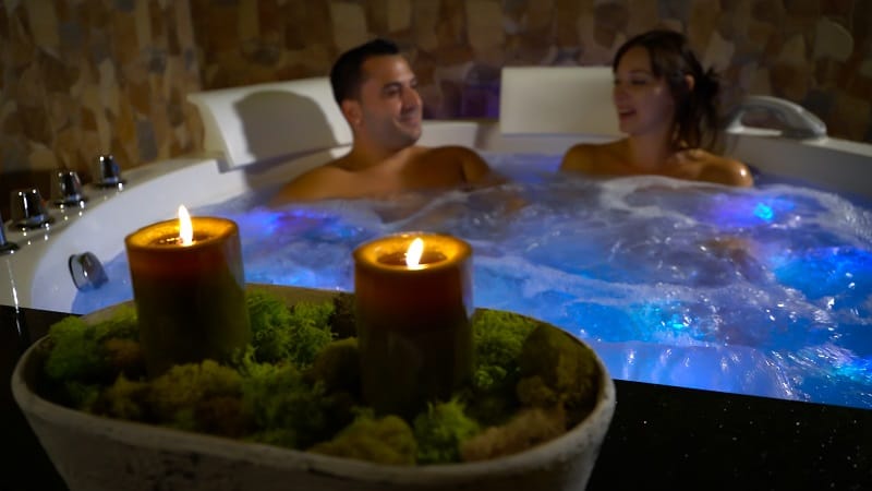 couple in jacuzzi
