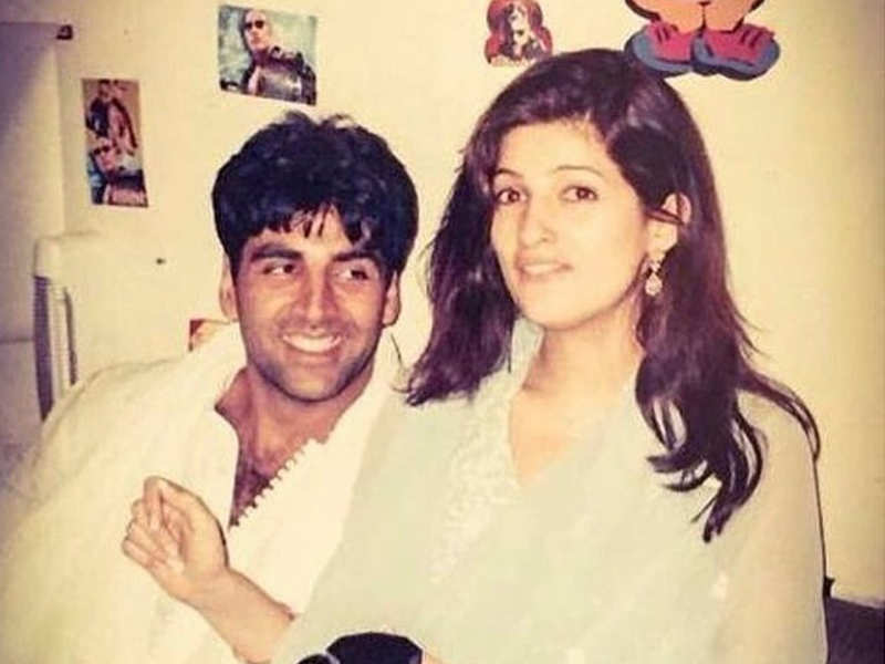 young Akshay and twinkle