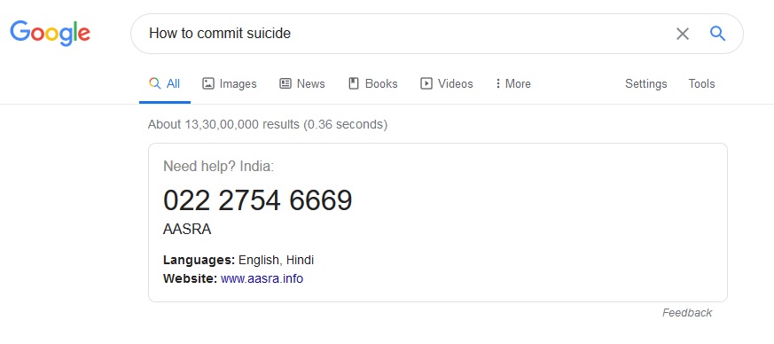 Google-How to commit suicide