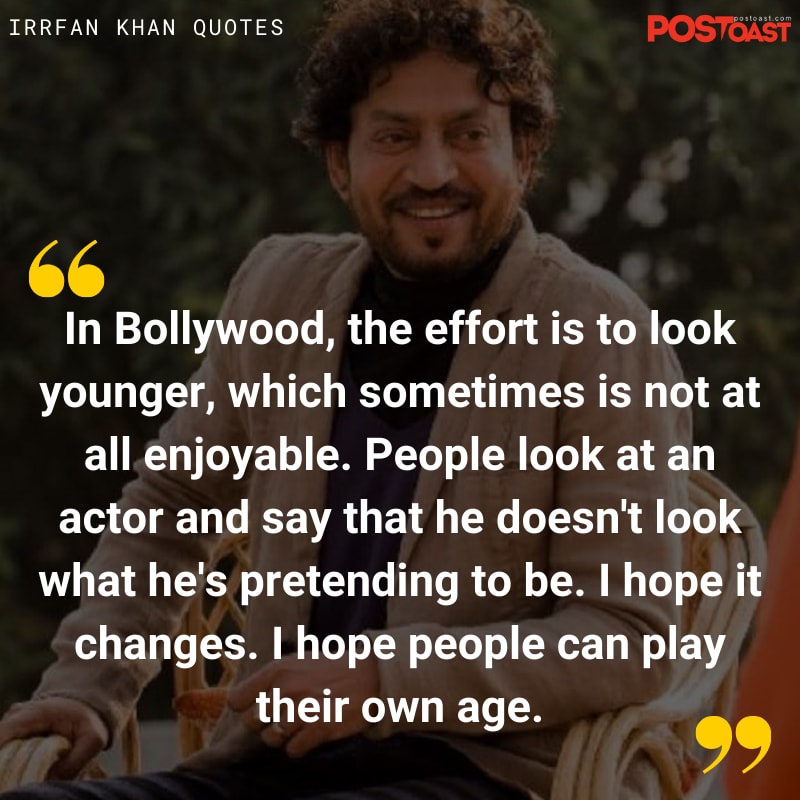 Inspirational Quotes by Irrfan Khan Actor