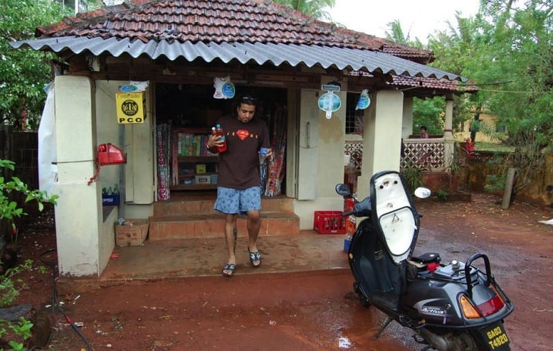 Petrol at local shop in goa