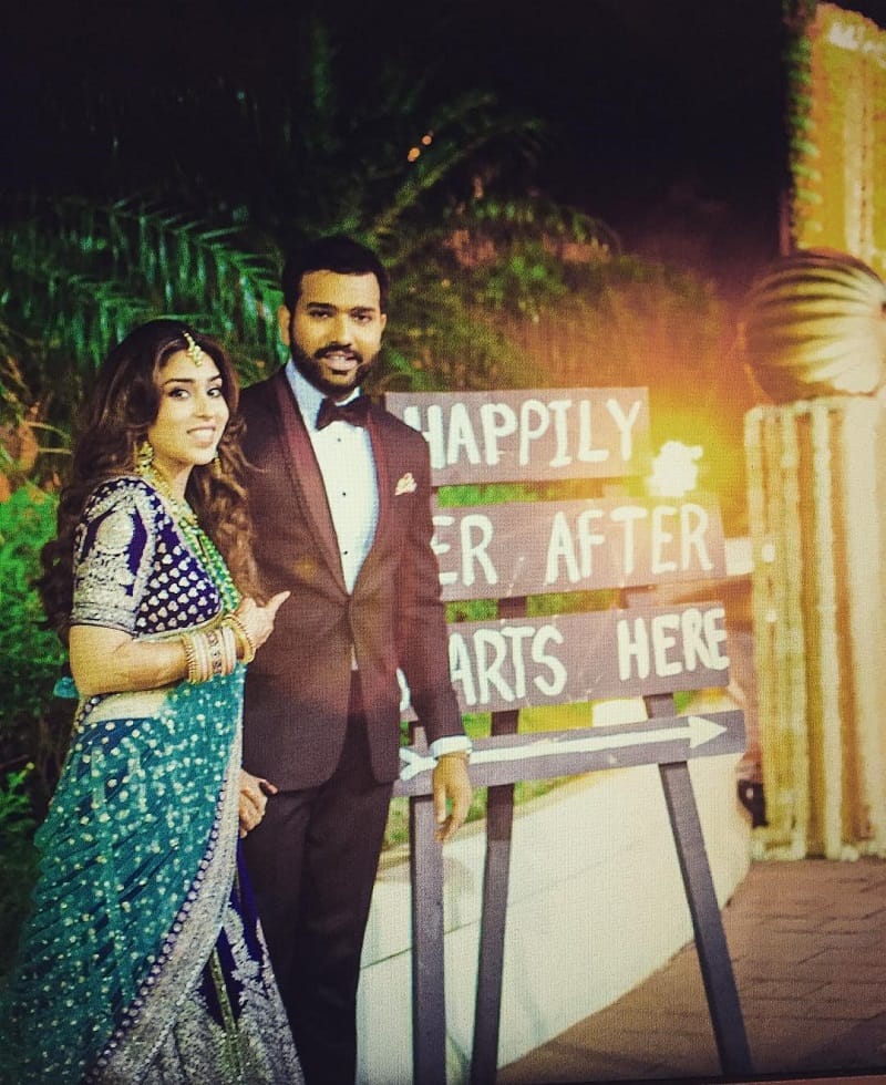 Rohit Sharma wife Ritika Sajdeh