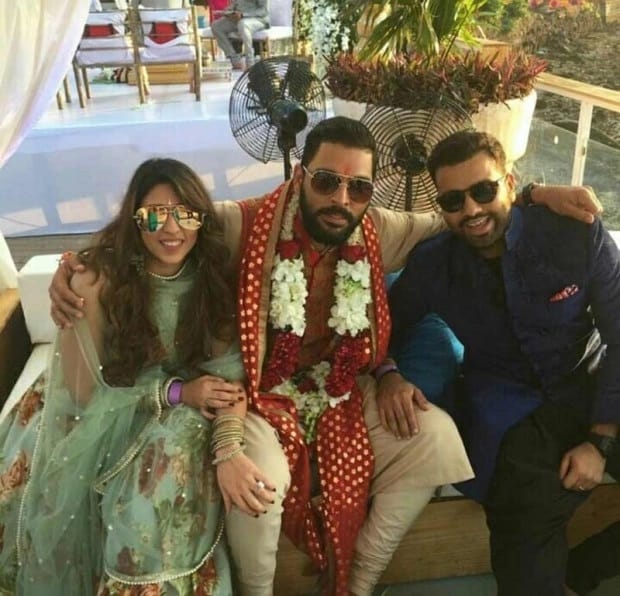 Rohit Sharma with ritika And Yuvraj Singh