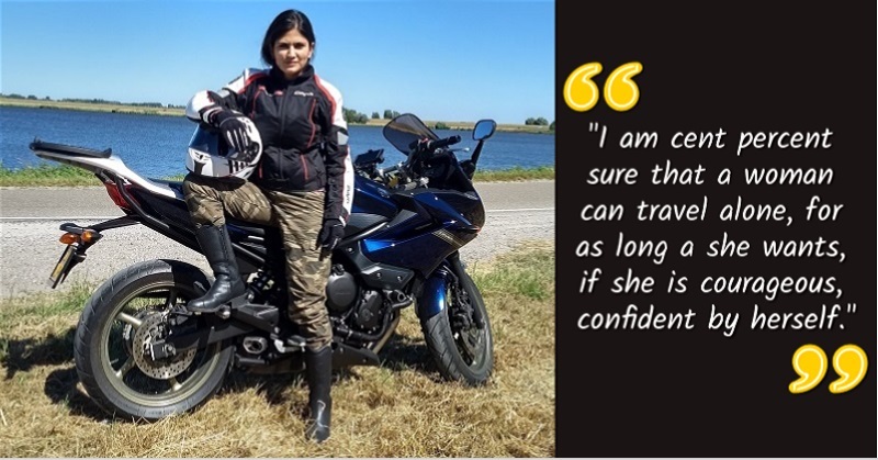 Roshni Sharma first female biker kanyakumari to kashmir