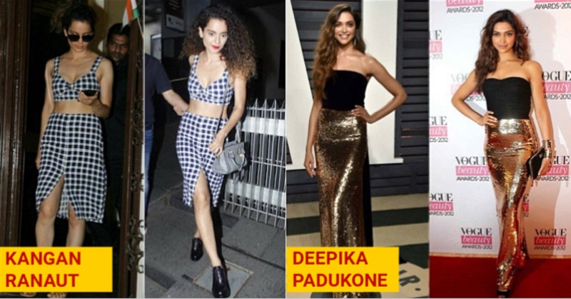 Bollywood actrees wear same dress