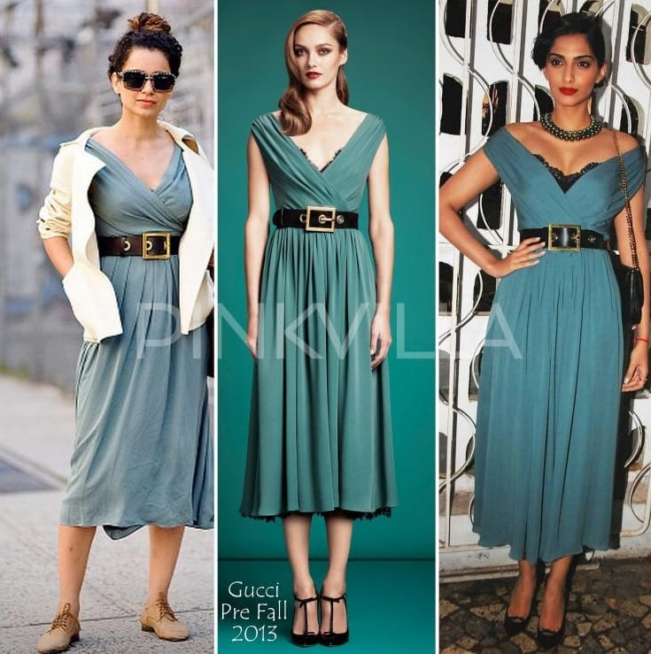 Kangana Ranaut and Sonam Kapoor same dress