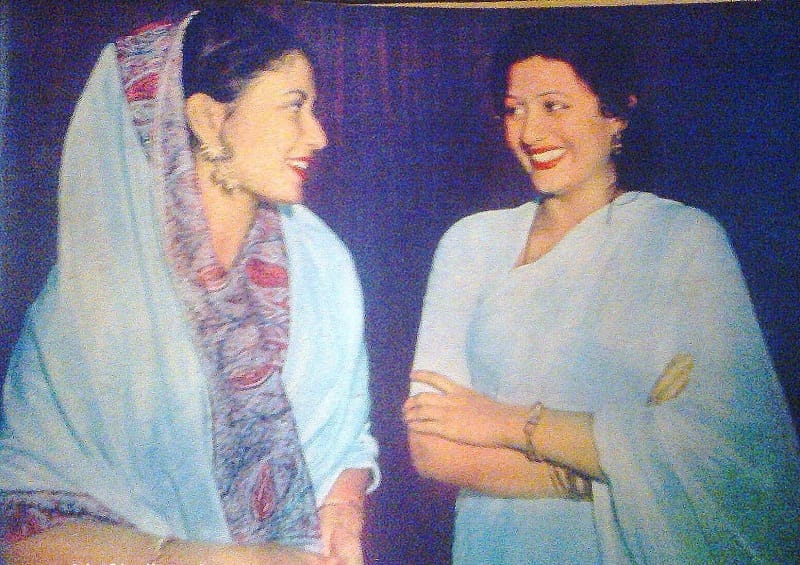 Madhubala and Meena Kumari