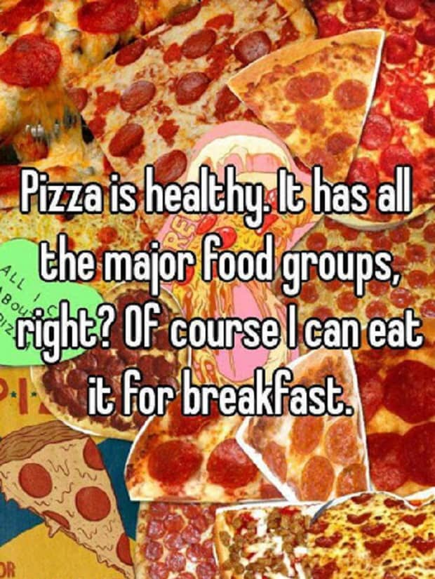 Pizza is healthy
