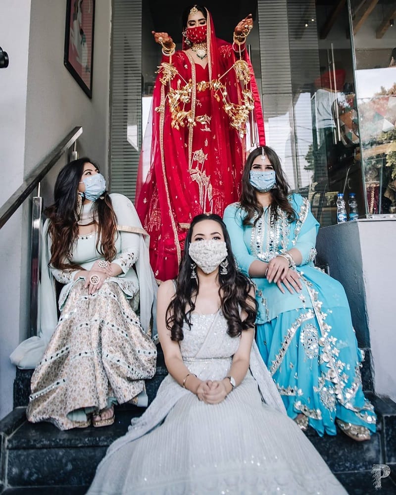 Punjabi Wedding with mask