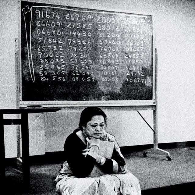 First human calculator-Shakuntala Devi