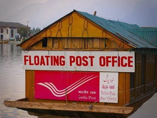Floating post office-Amazing facts about India