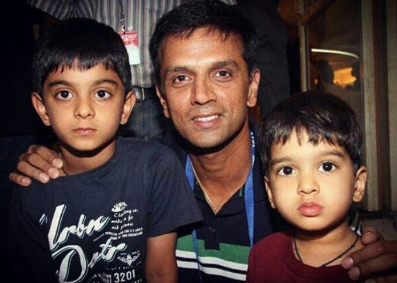 Rahul dravid son Samit and Anvay