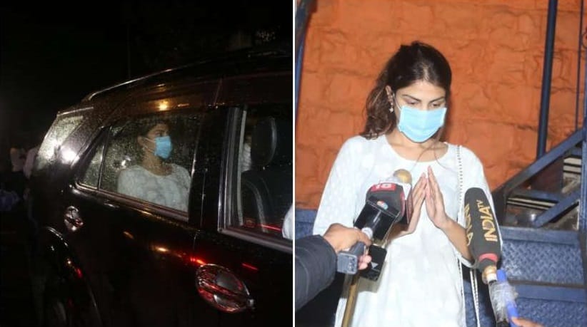 Rhea Chakraborty leaves Bandra police station