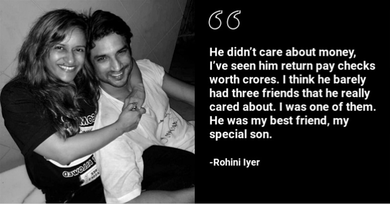 Rohini Iyer pens letter Sushant Singh Rajput