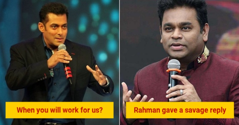 Salman khan AR Rahman Faceoff