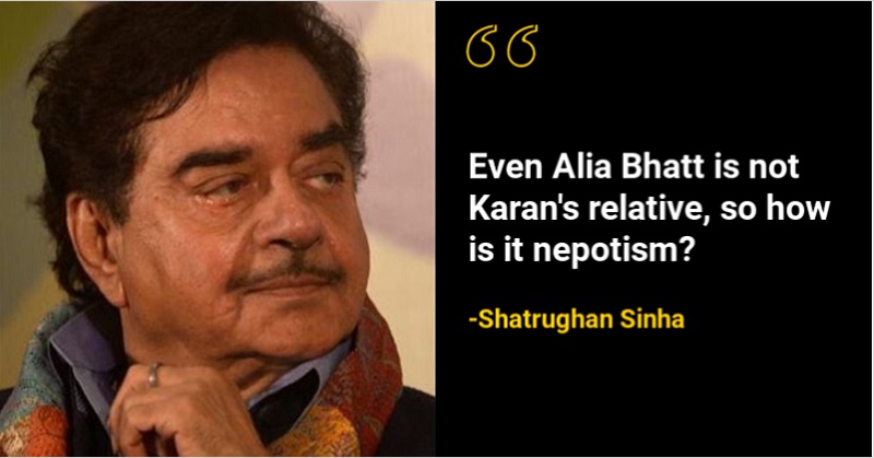 Shatrughan Sinha on nepotism