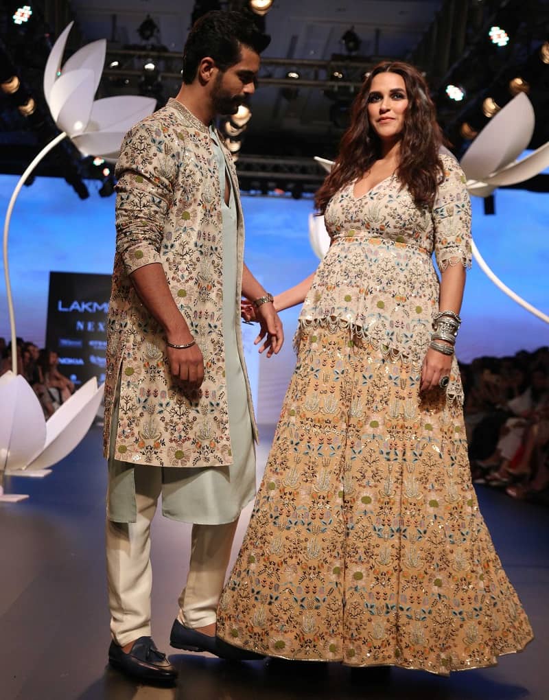 Neha Dhupia Angad Bedi Ramp Walk