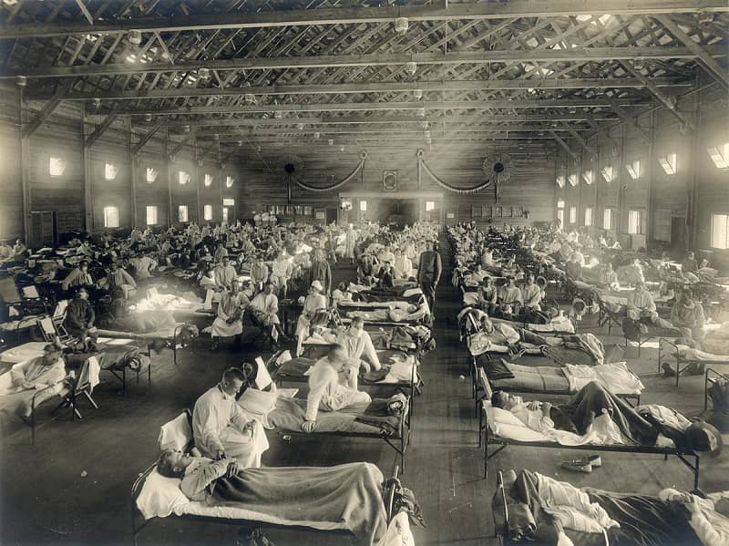 Spread of the Spanish Flu