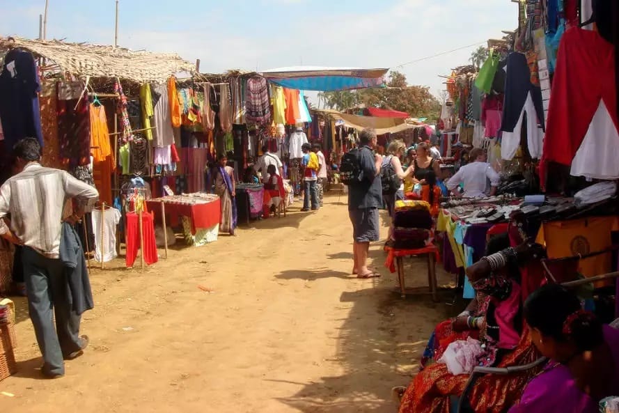 Wednesday market in Anjuna North Goa