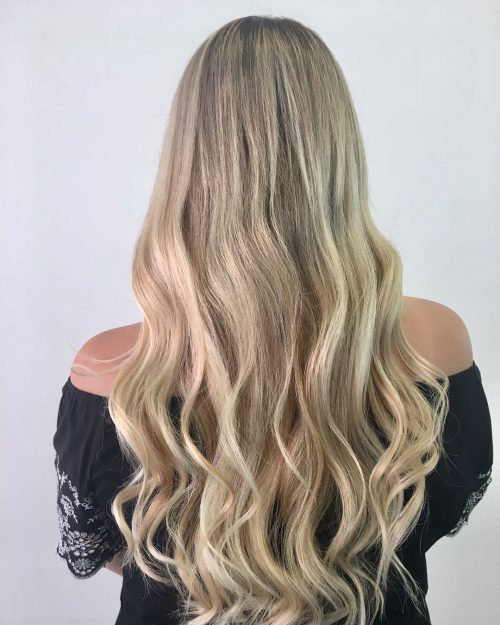 beach wave hairstyle