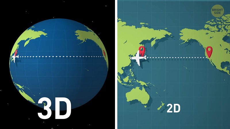 flight dont fly over pacific ocean