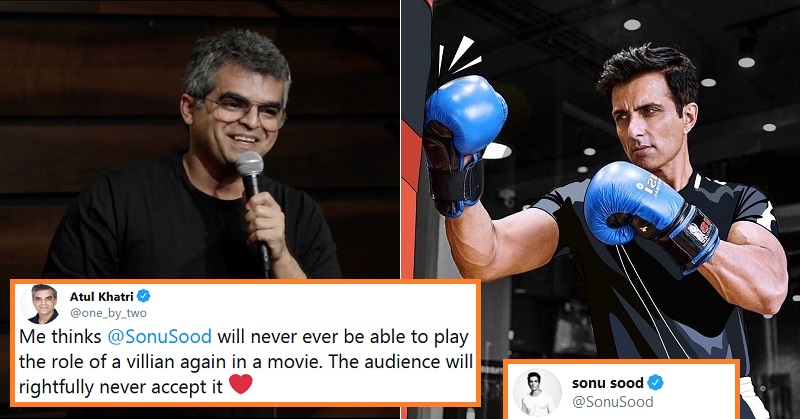 Sonu Sood reply atul Khatri