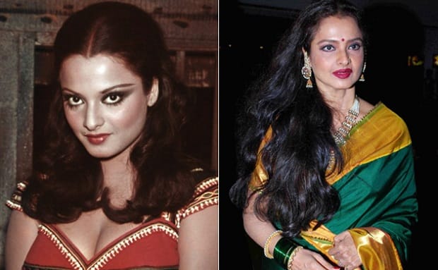 Rekha then and now