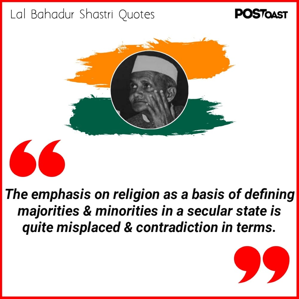 Lal Bahadur Shastri Quote
