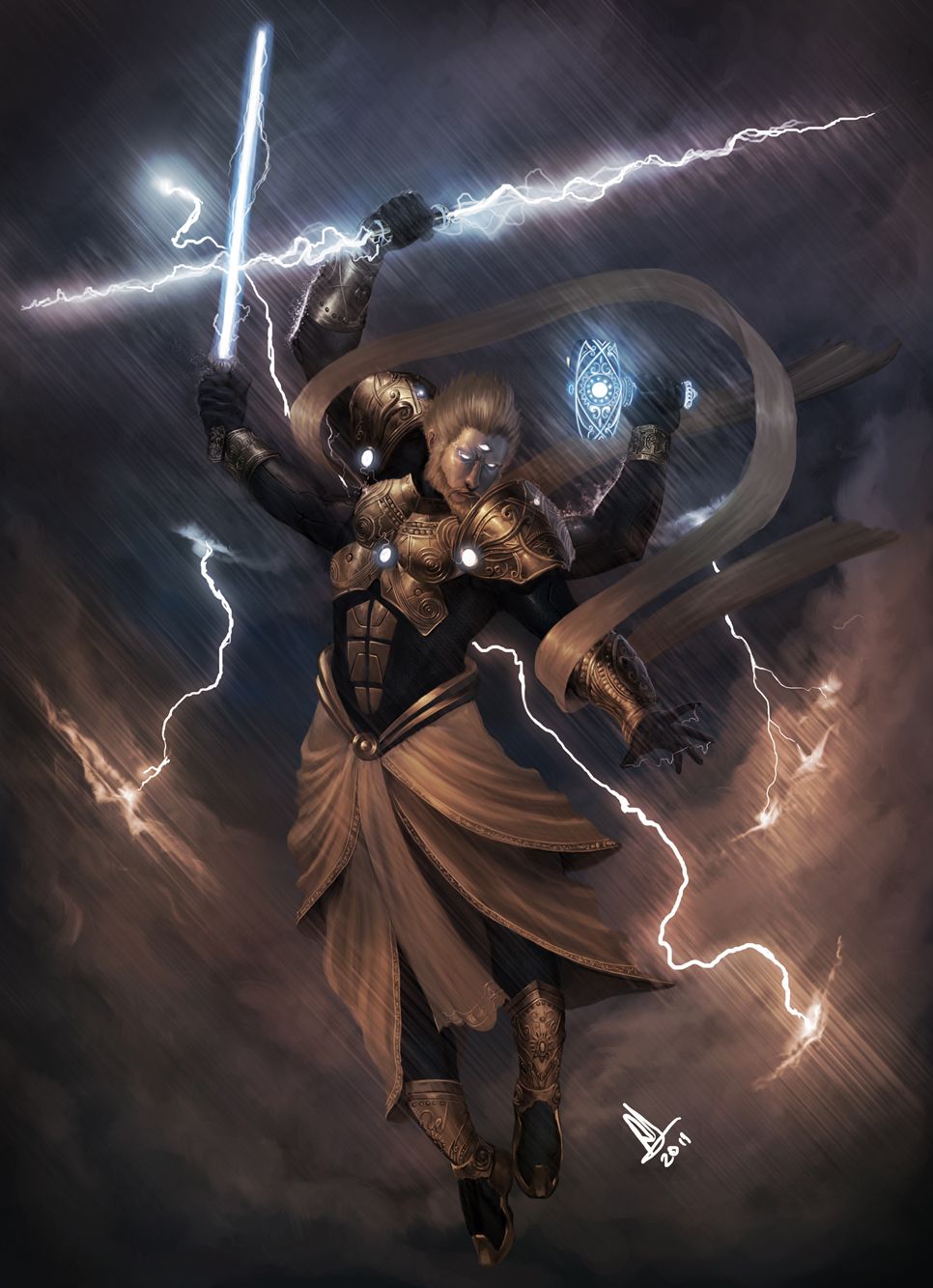 Lord Indra Illustration