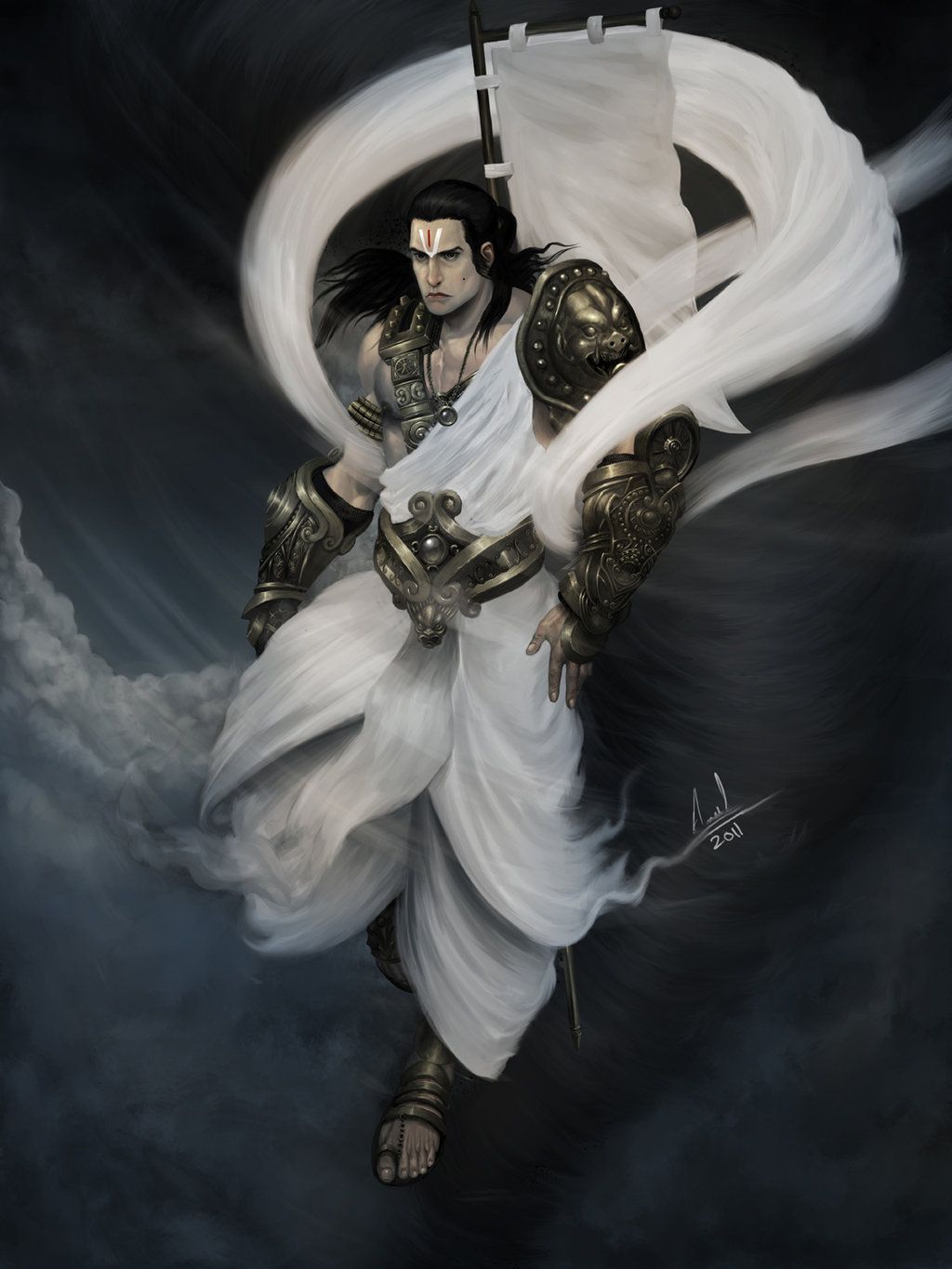 Vayu – God of Wind Illustration
