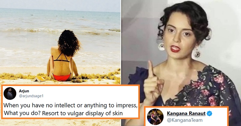 Kangana Ranaut reply bikini