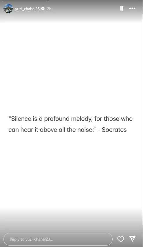 yuzvendra chahal cryptic post on IG