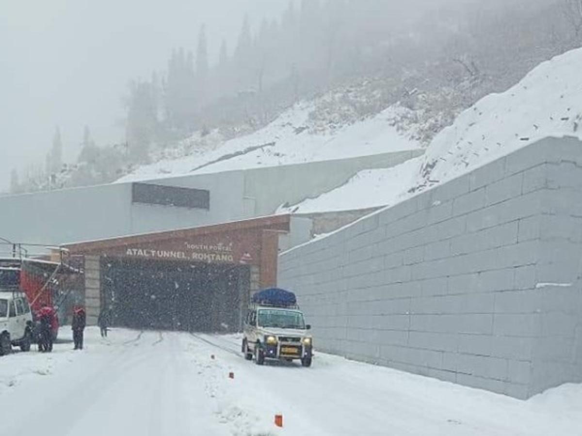 Atal Tunnel During Winters