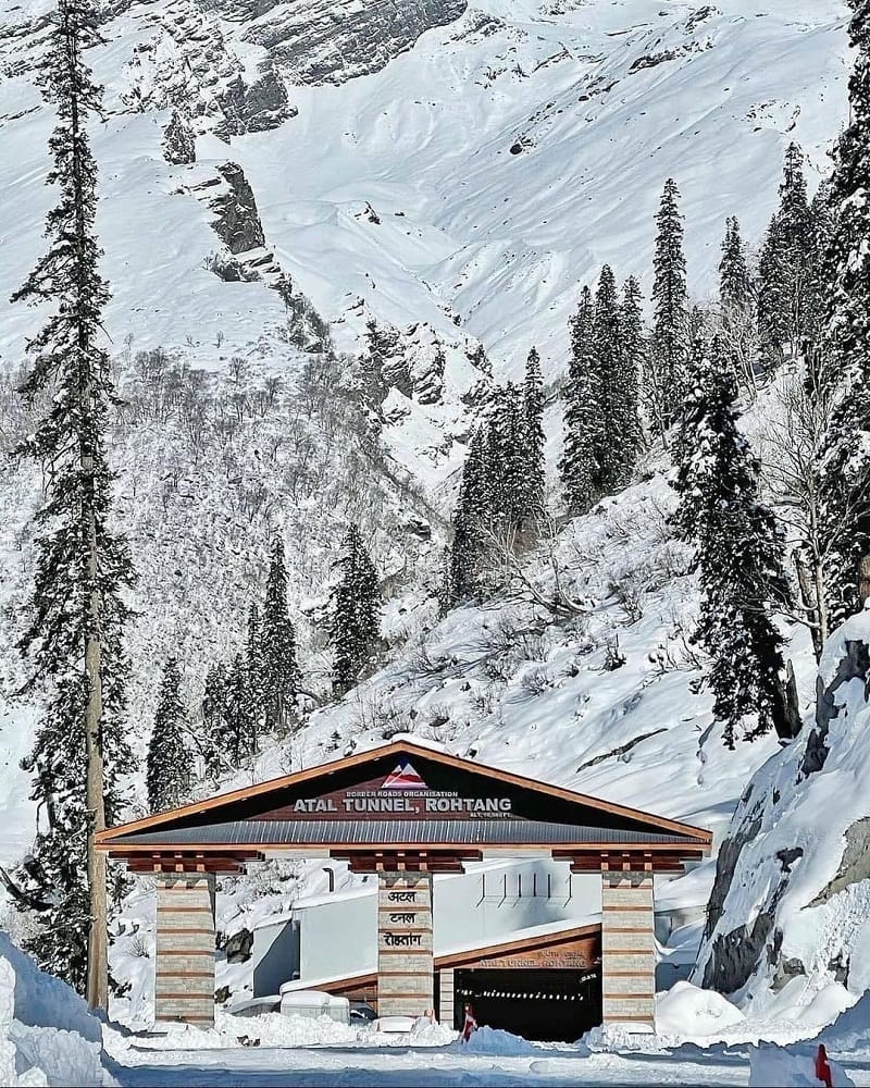 Atal Tunnel Rohtang Snowfall