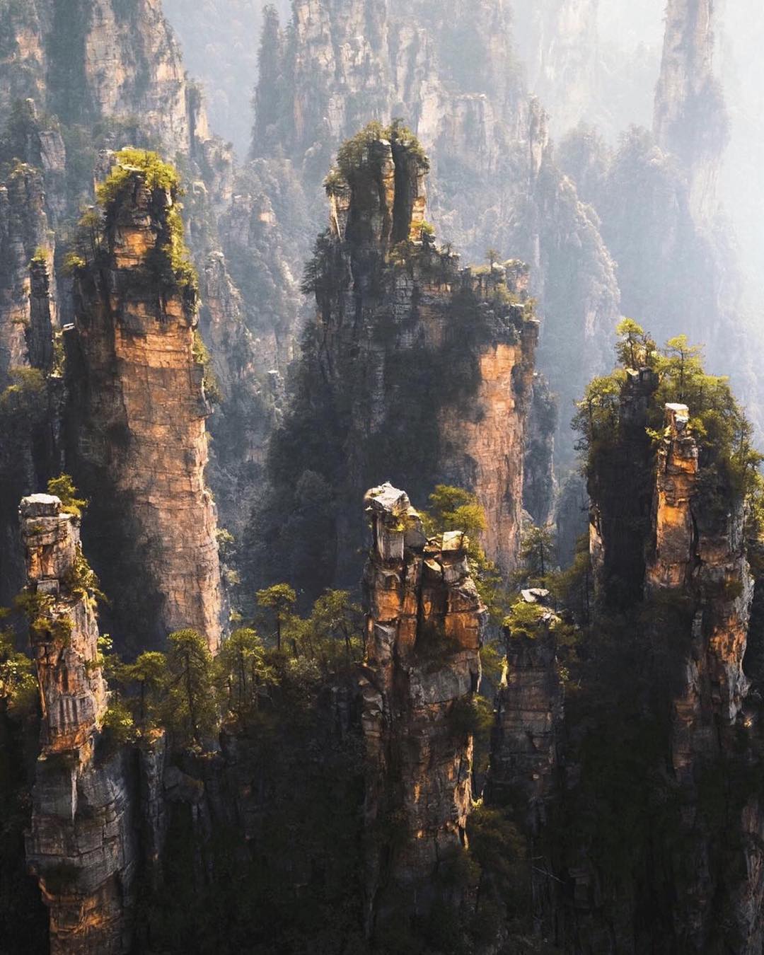 Mountains in Zhangjiajie, China