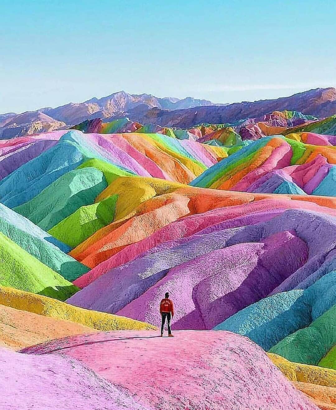 Rainbow mountains in Peru