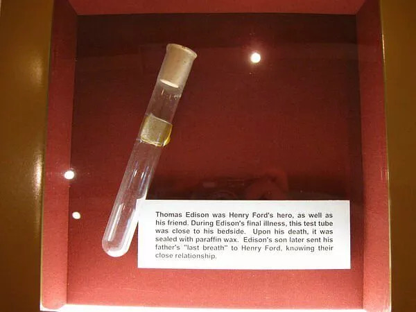 Thomas Edison's last breath